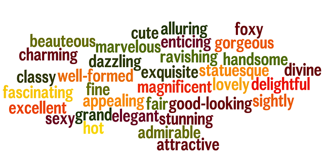 words, word cloud, adjectives