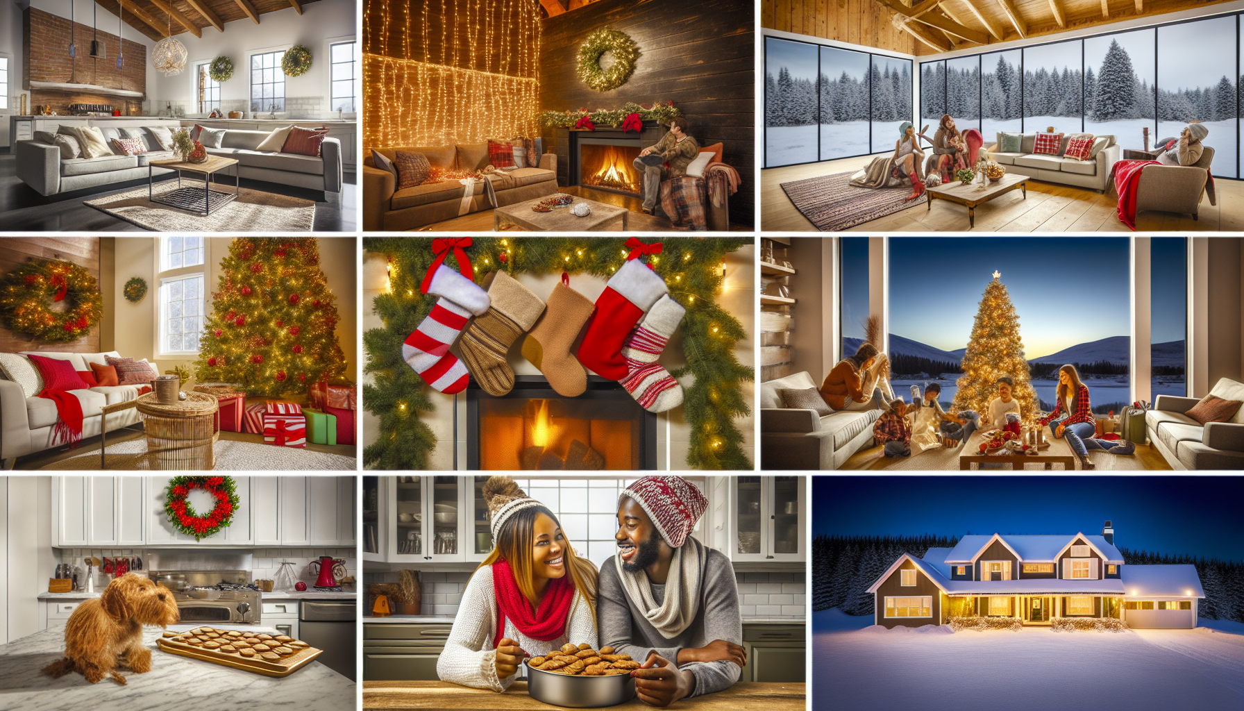 High-quality holiday-themed photos for real estate ads