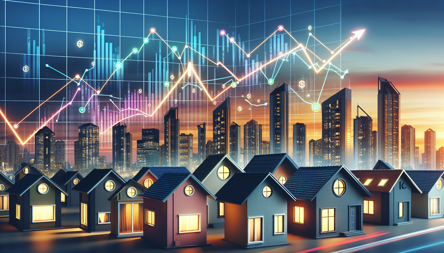 Illustration of home prices in 2024