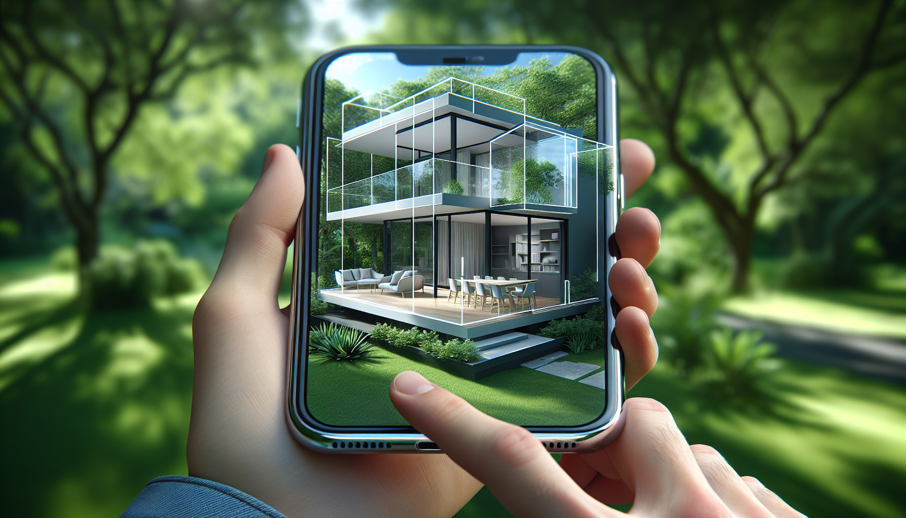 Virtual tour of a modern house