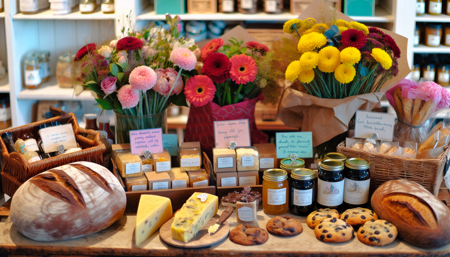 Local store delicacies and gift tags